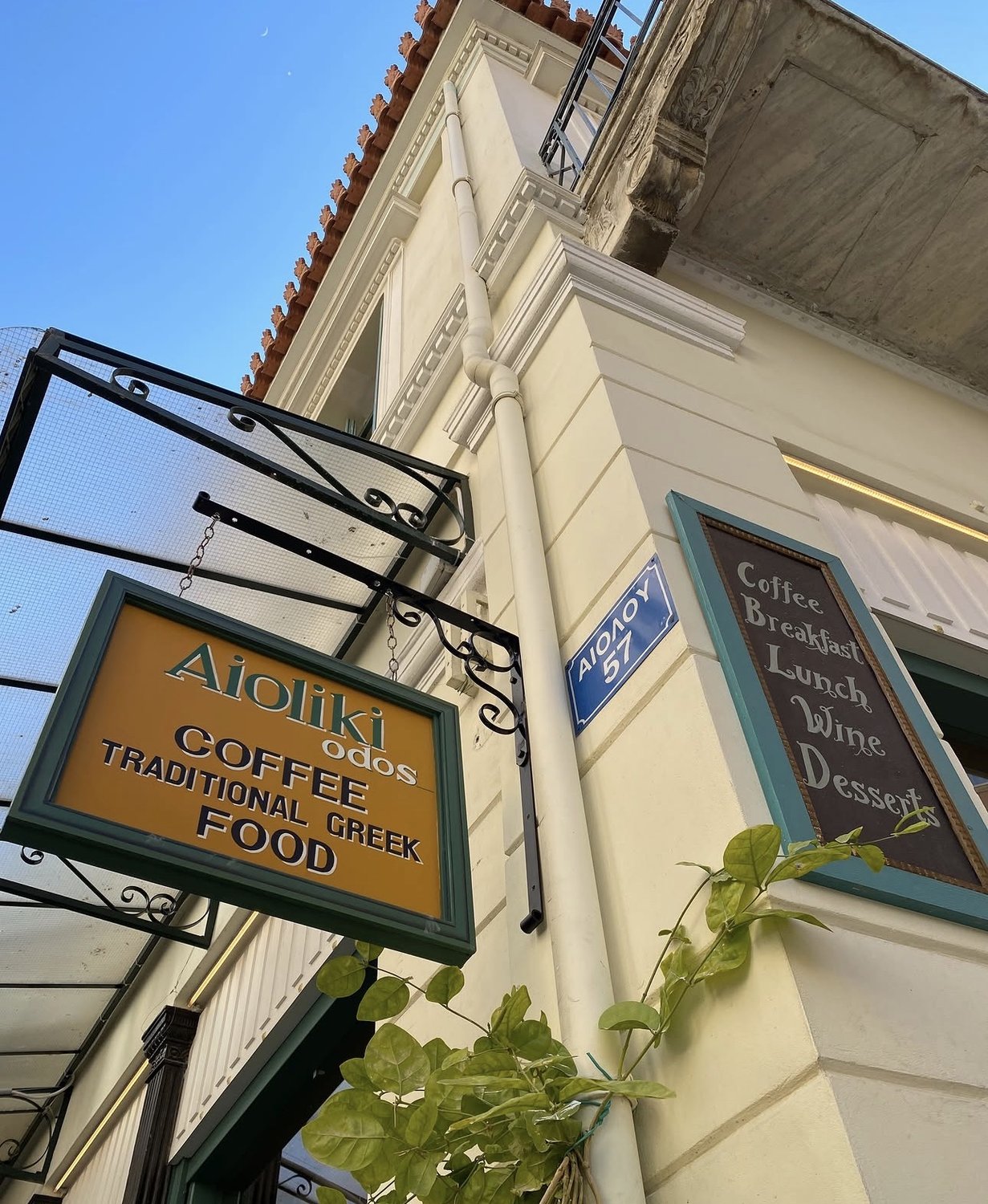 Greek plates, wine & conversation