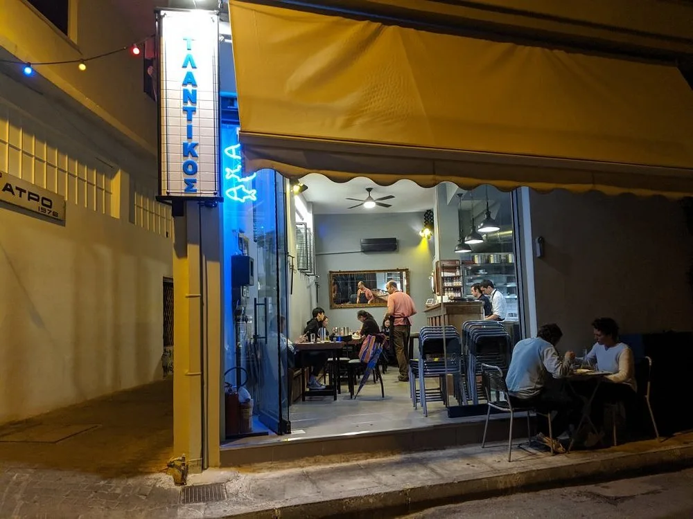 The fish shop after dark