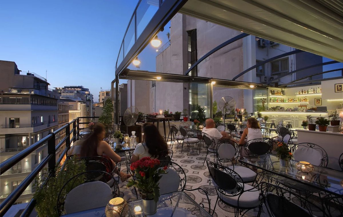 Rooftop at dusk